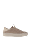 Paul Green Suede Leather Pearl Trainers, Grey Taupe
