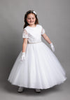 Paulas Communion PJ66 Communion Dress, White