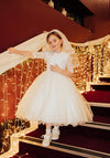 Paula’s Communion 119378 LS Communion Dress, White