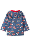 Hatley Boy Red Farm Tractor Raincoat, Navy