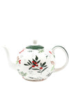 Peggy Wilkins Winter Hedgerow New Bone China Teapot, White
