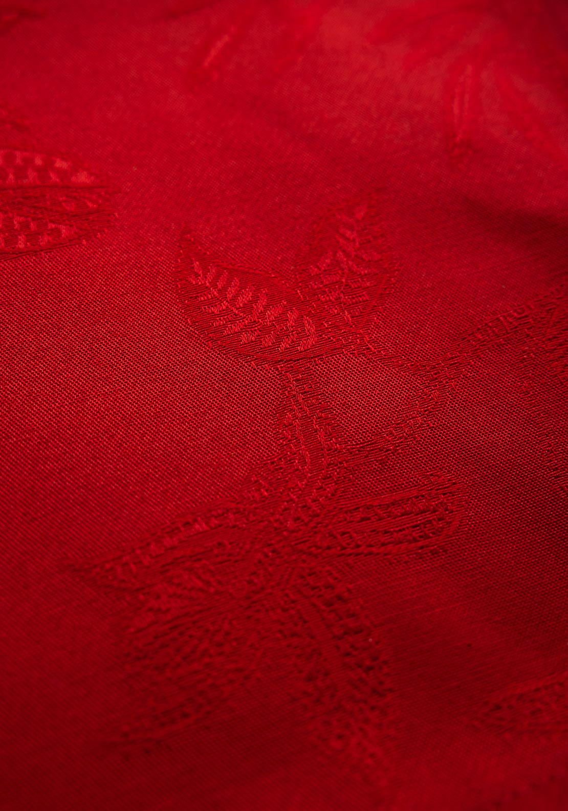 Peggy Wilkins Christabel Round Tablecloth, Red