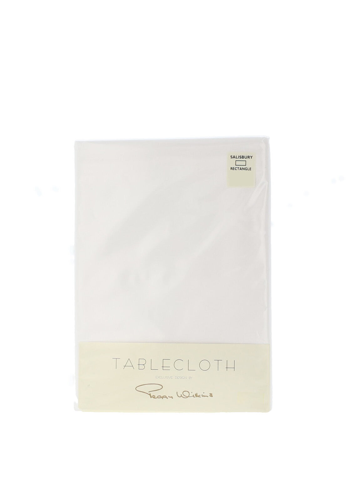 Peggy Wilkins Salisbury Rectangle Tablecloth, White