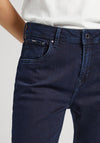 Pepe Jeans Violet High Rise Tapered leg Jean, Dark Denim