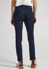 Pepe Jeans Violet High Rise Tapered leg Jean, Dark Denim