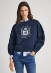 Pepe Jeans Vanesa Vintage Logo Print Sweatshirt, Dulwich Blue