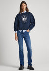 Pepe Jeans Vanesa Vintage Logo Print Sweatshirt, Dulwich Blue