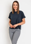 Pepe Jeans Liu Embroidered Cotton T-Shirt, Dulwich Blue