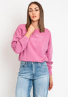 Pepe Jeans Kelly Embroidered Sweatshirt, English Rose Pink