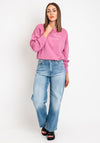 Pepe Jeans Kelly Embroidered Sweatshirt, English Rose Pink