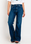 Pepe Jeans Slim Fit Ultra High Flare Jeans, Medium Blue