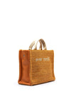 Pepe Moll Wicker Mini Grab Bag, Orange
