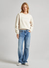 Pepe Jeans Crew Lana Sweatshirt, Canvas White