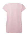 Pepe Jeans Liu Embroidered Cotton T-Shirt, Pink