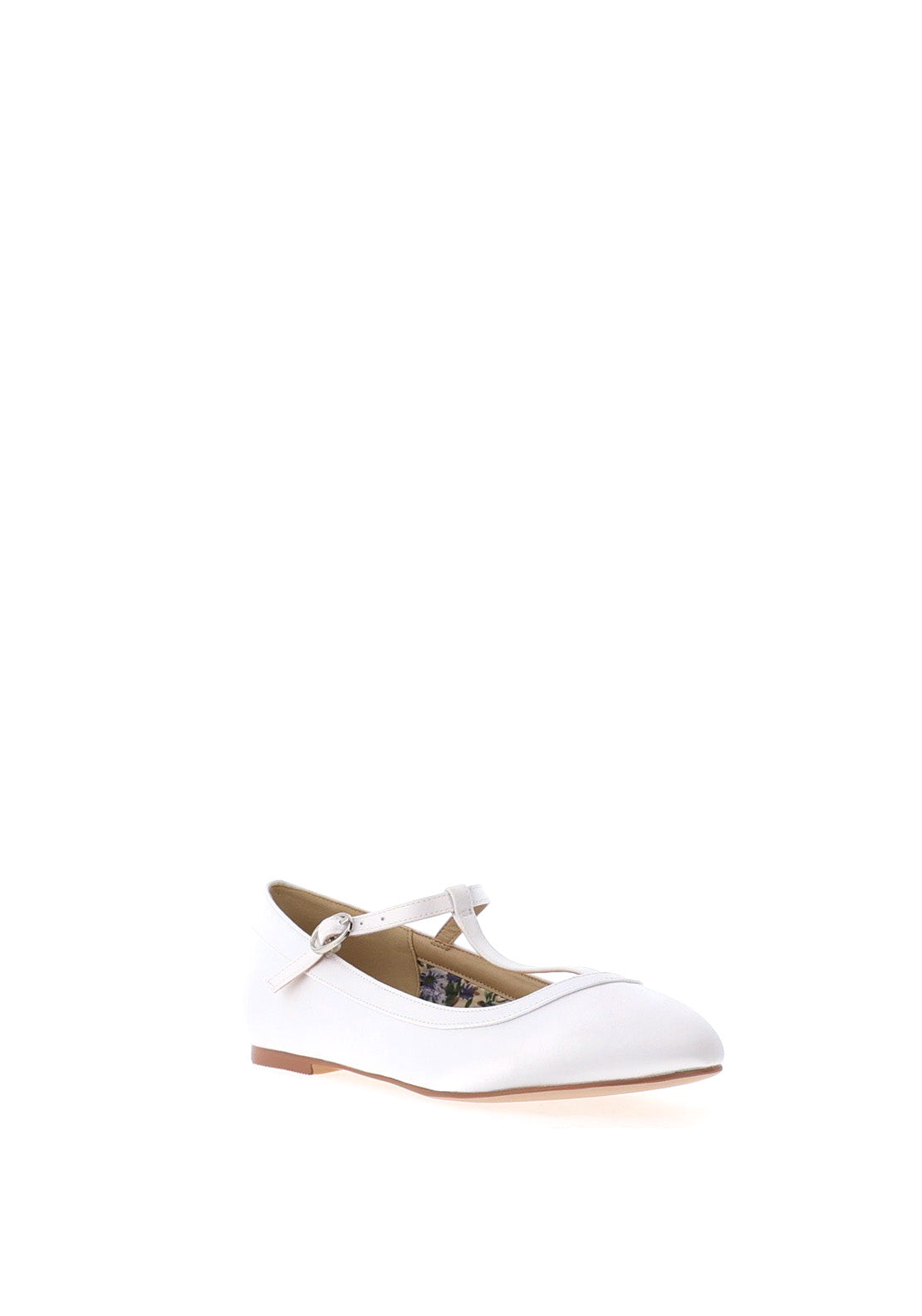 Perfect Kids Girls Gracie Satin Communion Shoes, White