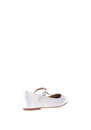 Perfect Kids Girls Gracie Satin Communion Shoes, White