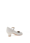 Perfect Kids Girls Kylie Glitter Communion Shoes, White