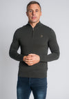 XV Kings By Tommy Bowe Perpignan Quarter Zip Sweater, Fir Green