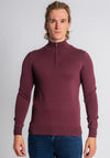 XV Kings By Tommy Bowe Perpignan Quarter Zip Sweater, Plum