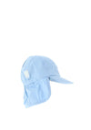 Pesci Baby Summer Roll Up Neck Sun Hat, Blue