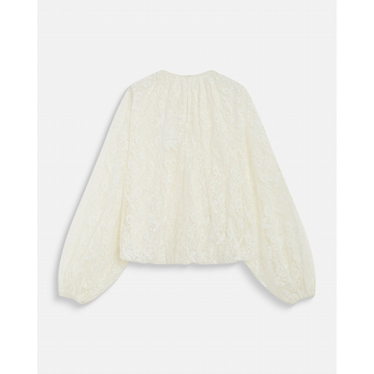 Grace & Mila Beth Lace Detail Blouse, Off-White