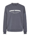 Pieces Papaya Sunday Morning Sweatshirt, Navy