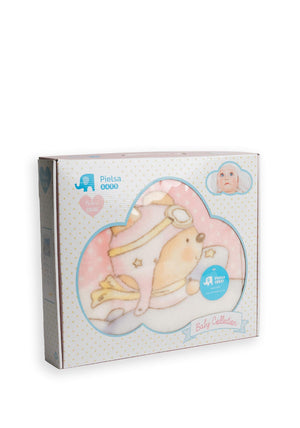 Pielsa Aeroplane Soft Fleece Boxed Blanket, Pink