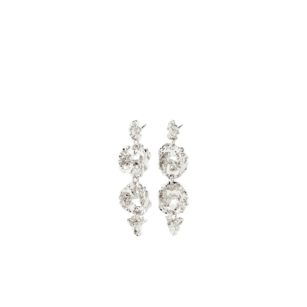 Pilgrim Act Drop Earrings, Silver