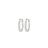 Pilgrim Amiri CZ Oval Hoops, Silver