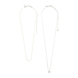 Pilgrim Arlet Set of Two Necklaces, Silver
