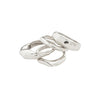 Pilgrim Asher Adjustable Set of 4 Rings, Silver