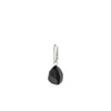 Pilgrim Charm Black Agate Pendant Charm, Silver