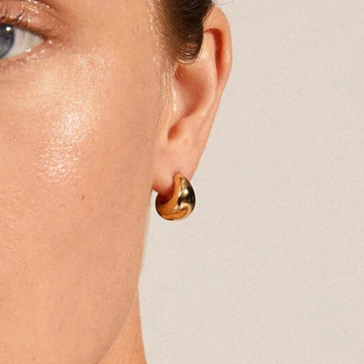 Pilgrim Alexane Chunky Mini Hoop Earrings, Gold