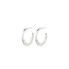Pilgrim Esther Freshwater Pearls Semi-Hoop Earrings, Silver