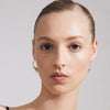 Pilgrim Focus Pearl Hoop Earrings, Silver