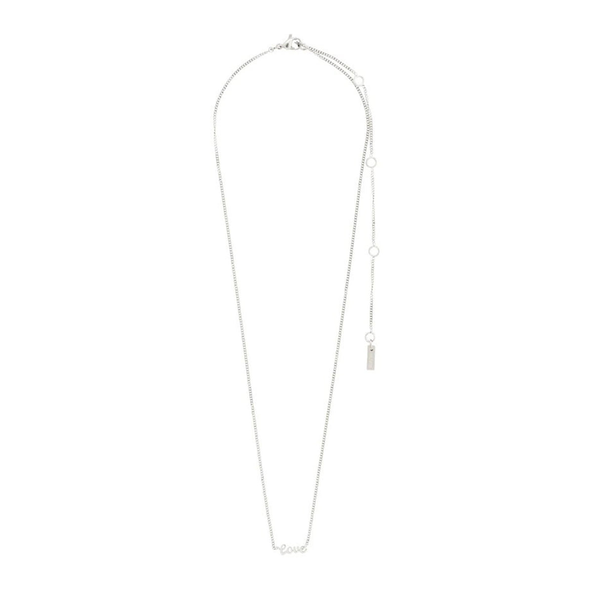 Pilgrim Love Necklace, Silver