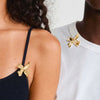 Pilgrim Dream Gold Plater Flower Brooch, Gold