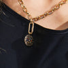 Pilgrim Charm Horoscope Reversible Pendant, Gold