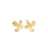 Pilgrim Dream Silver Plated Flower Earrings, Gold