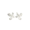 Pilgrim Dream Flower Earrings, Silver
