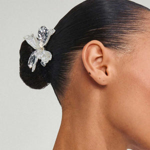 Pilgrim Dream Silver Plated Flower Hair Accessory, Silver