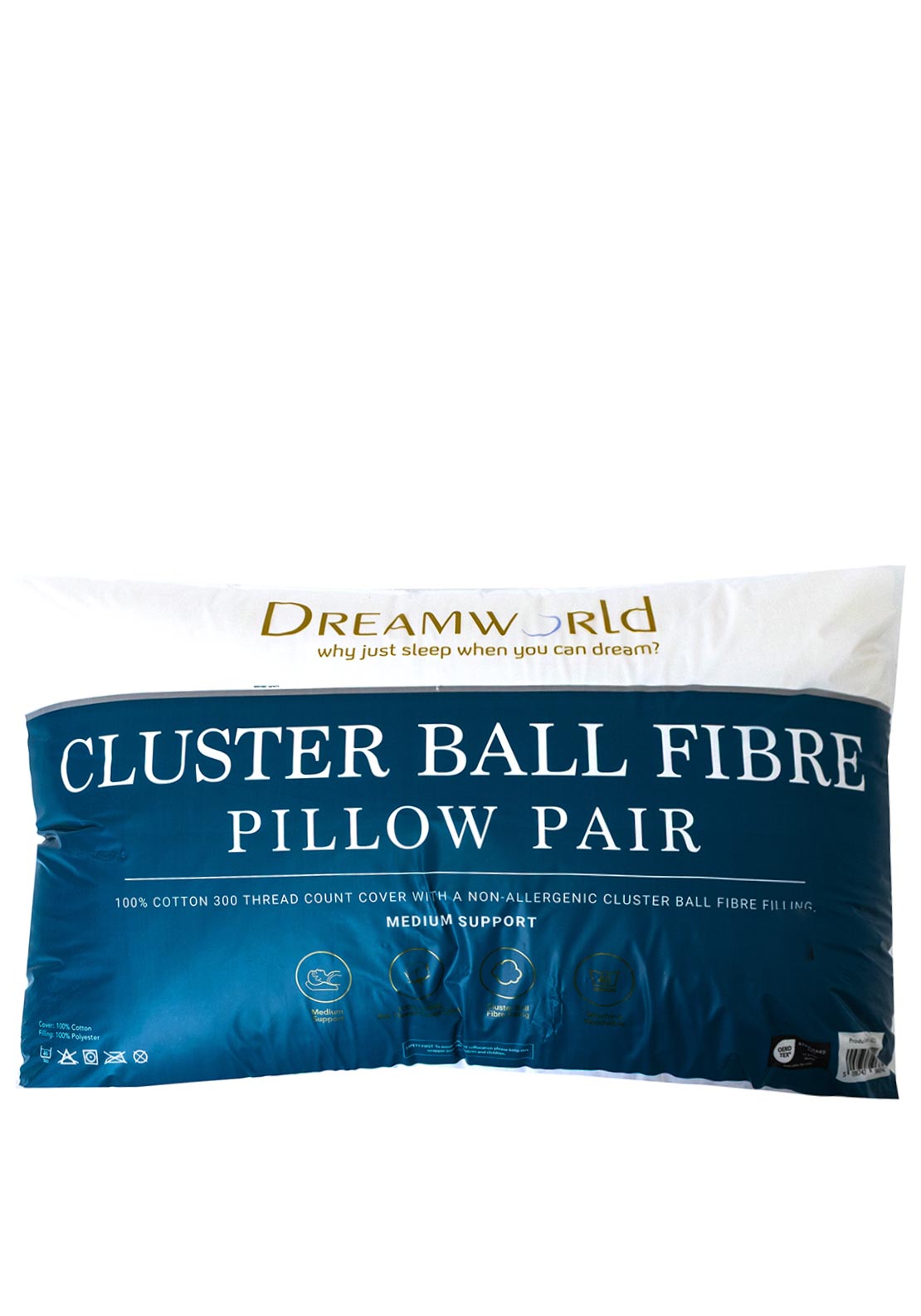 Dreamworld Cluster Ball Fibre Pillow Pair