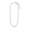 Pilgrim Amiri CZ Cable Chain Necklace, Silver