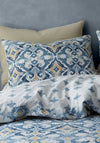 Pineapple Elephant Inara Ikat Duvet Cover Set, Indigo Blue