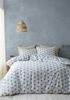 Pineapple Elephant Inara Ikat Duvet Cover Set, Indigo Blue