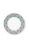 Pip Studio Flower Festival Set/4 Plates, Blue