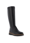 Pitillos Smooth Leather Knee High Boots, Black