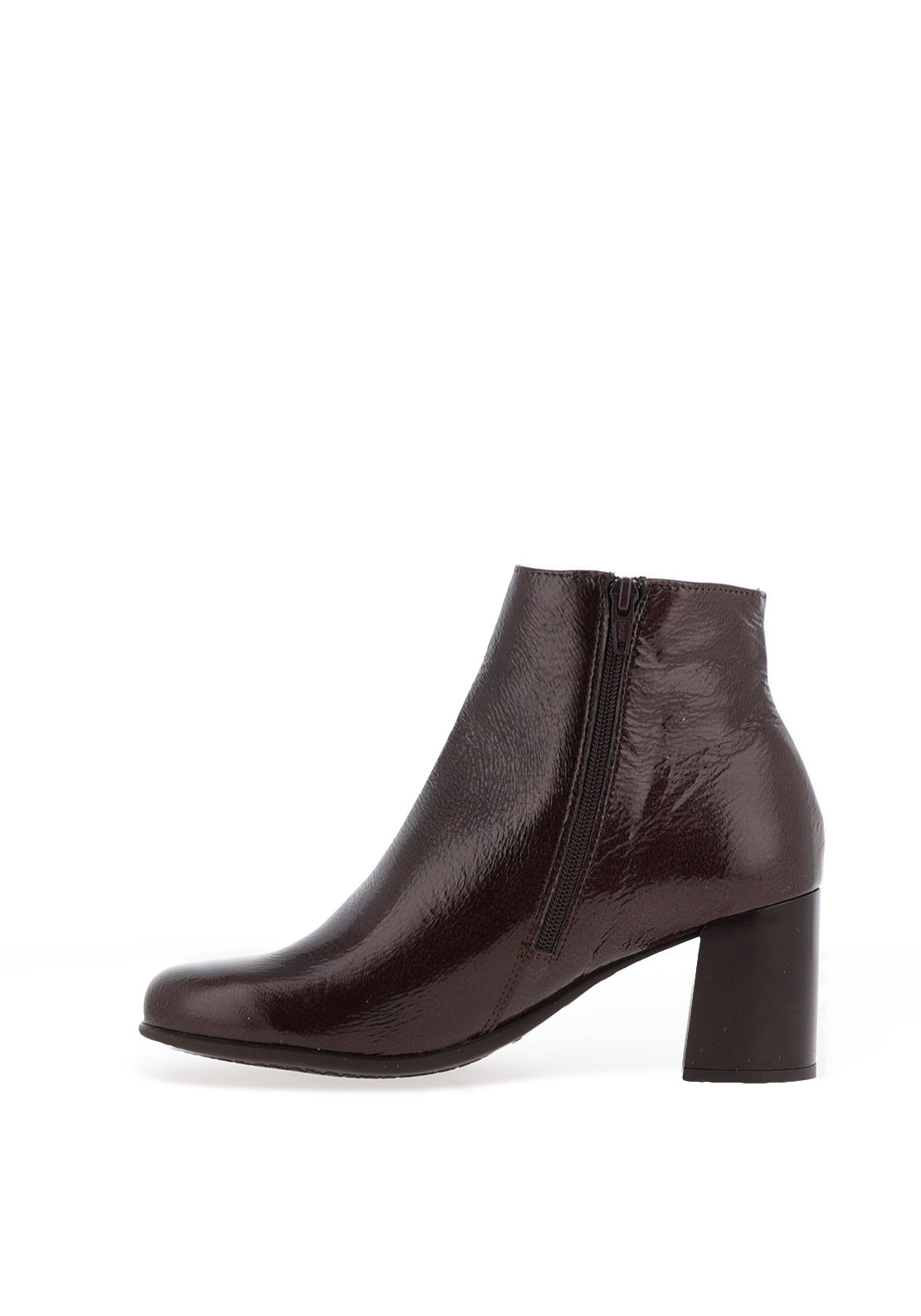 Pitillos Pebbled Leather Round Toe Ankle Boots, Brown