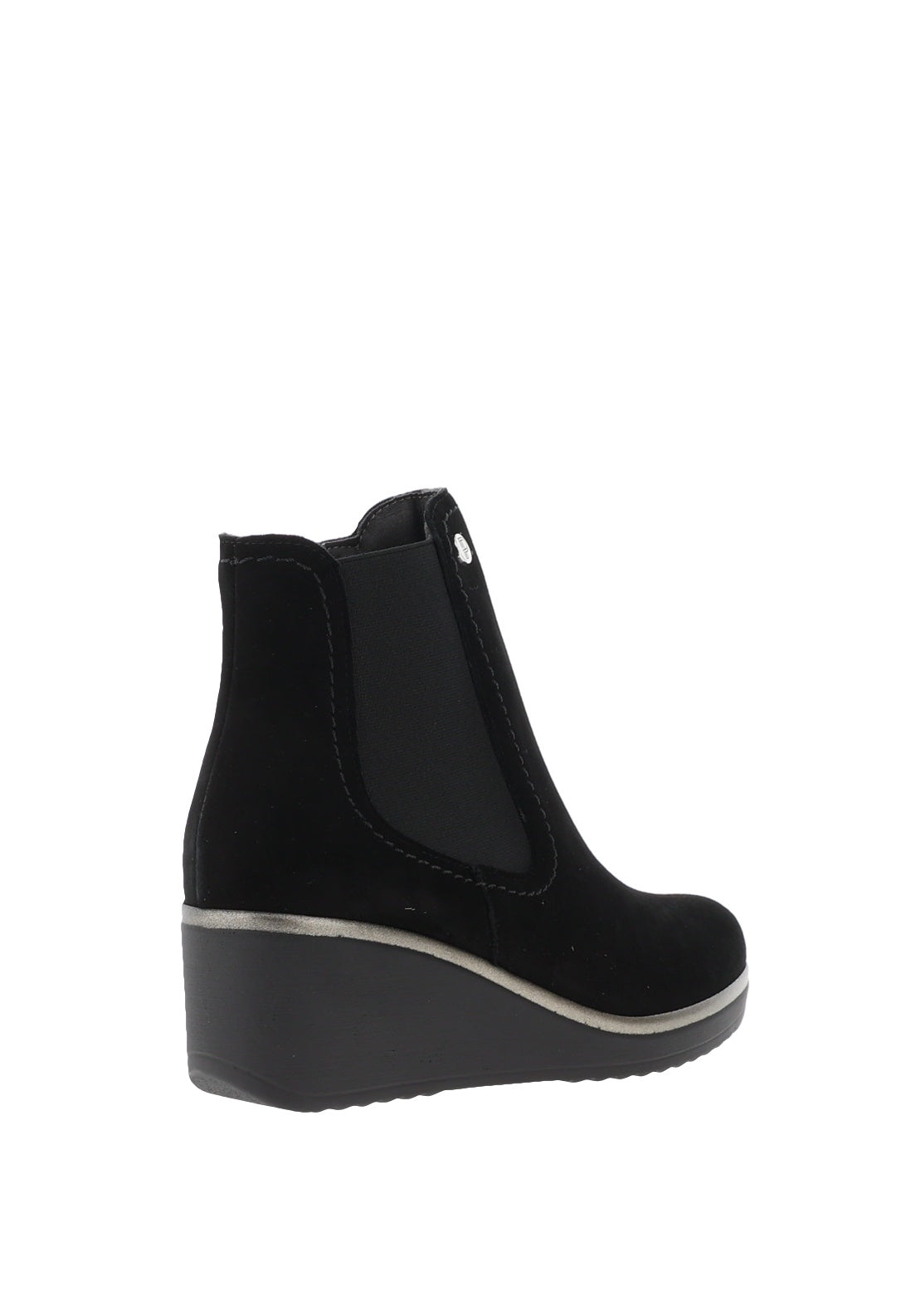 Pitillos Suede Wedge Heel Ankle Boots, Black