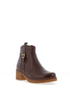 Pitillos Pebbled leather Western Inspired Ankle Boots, Brown